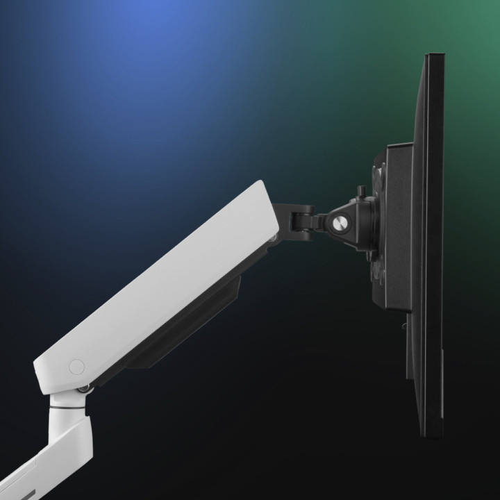 One For All DM8120 Uniwersalny uchwyt do monitora EXPERIENCE RGB, gaming, SINGLE, biały, 21''-45'' 14kg