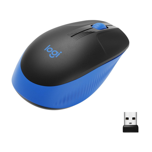 Mysz bezprzewodowa Logitech M190 FULL-SIZE WIRELESS niebieska 910-005907
