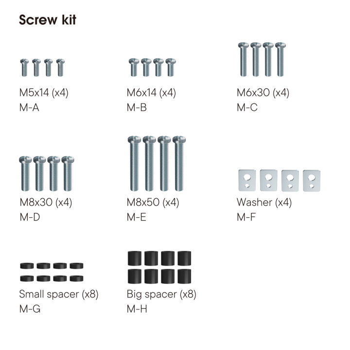 Stojak One For All BM4673 na kółkach Proline dla TV 32"-75", 50kg, obr. 90st, pochył 10st, VESA600x600