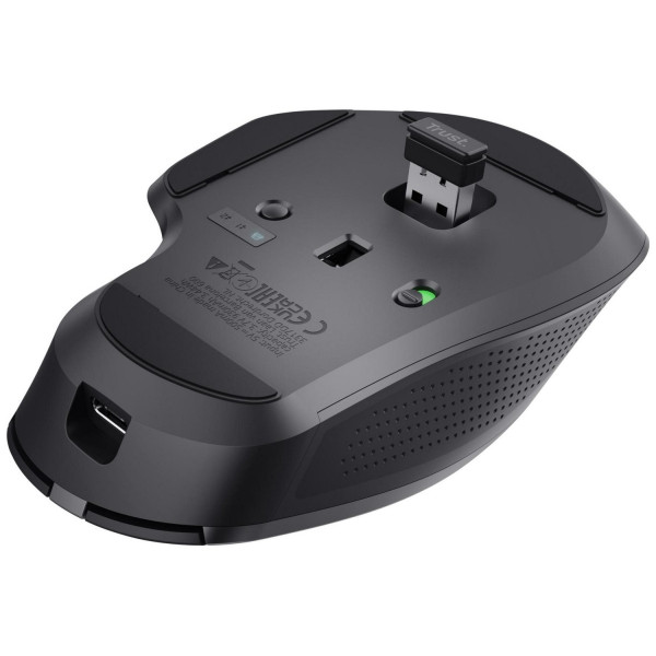Trust Ozaa+ Multi-Connect Wireless Mouse Czarna