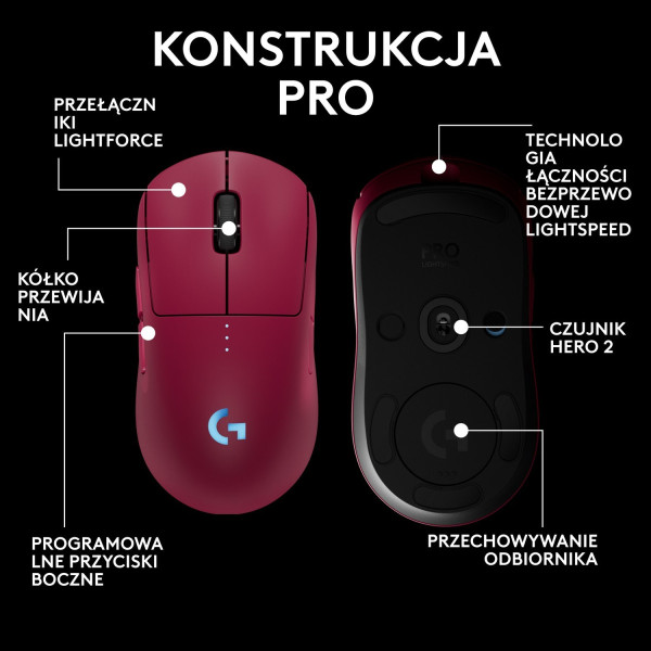 Logitech G Pro 2 Lightspeed Magenta