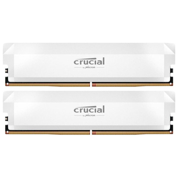 Pamięć - Crucial Pro Overclocking 32GB [2x16GB 6400MHz DDR5 CL38 UDIMM] biała
