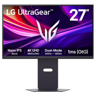 LG UltraGear 27G850A-B - 27'' | Nano IPS Black | 4K UHD / Full HD Dual Mode | 1 ms (GtG) | UHD:240HZ, FHD:480Hz | DisplayHDR 600