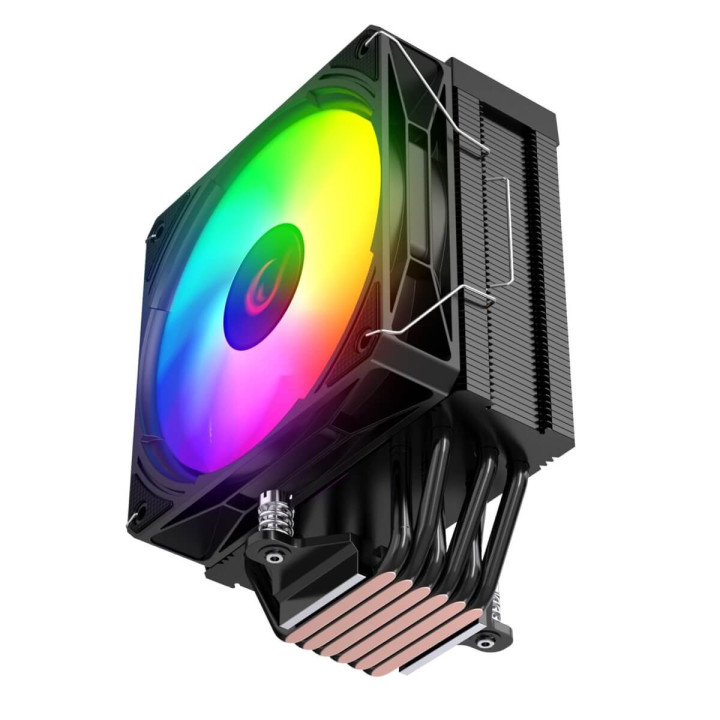 Rampage Octagon C70 Chłodzenie procesora LGA1700/AM5 LCD wentylator infinity 120mm ARGB czarny