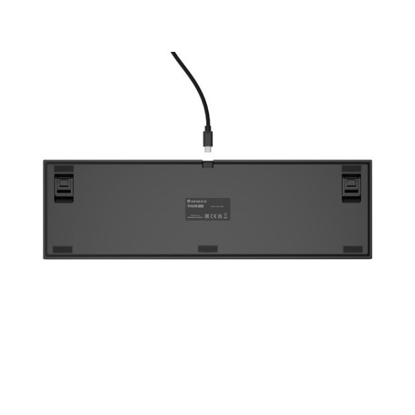 Genesis Thor 404 czarna RGB Outemu Peach Silent