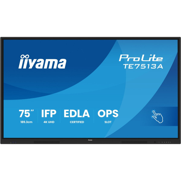 Monitor interaktywny iiyama TE7513A-B1AG 75" 4K UHD IPS Touch Android 14
