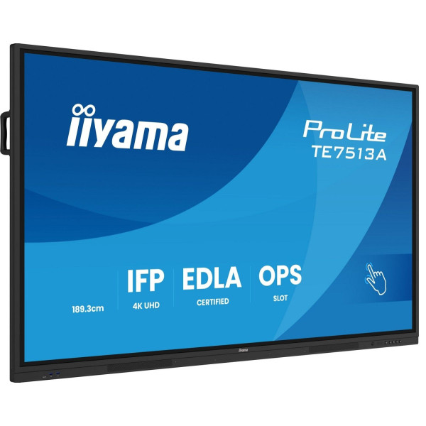 Monitor interaktywny iiyama TE7513A-B1AG 75" 4K UHD IPS Touch Android 14