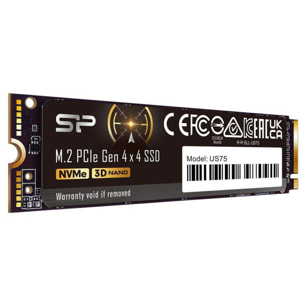 SSD Silicon Power US75 4TB M.2 Gen4 NVMe 7000/6500 MB/s (SP04KGBP44US7505)