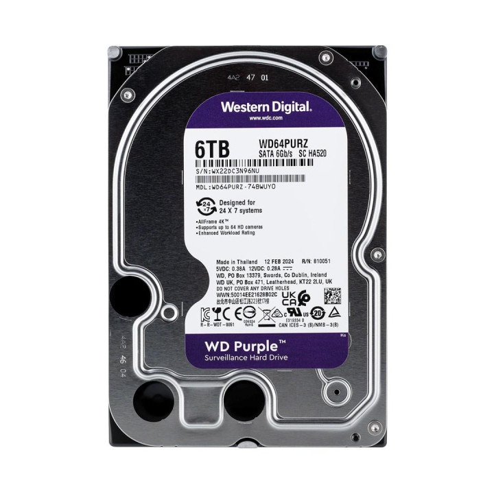 WD Purple WD64PURZ 6TB SATA