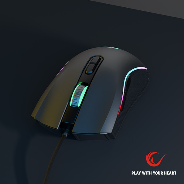 Rampage SMX-R44V2 gamingowa 12800 DPI RGB LED 1K Hz HUANO Makro czarna