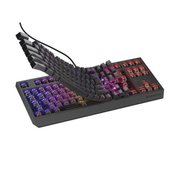 Genesis Thor 230 TKL czarna RGB Outemu Brown