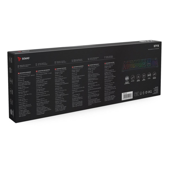 SAVIO KLAWIATURA MECHANICZNA STYX OUTEMU BLUE  HOT SWAP  RGB