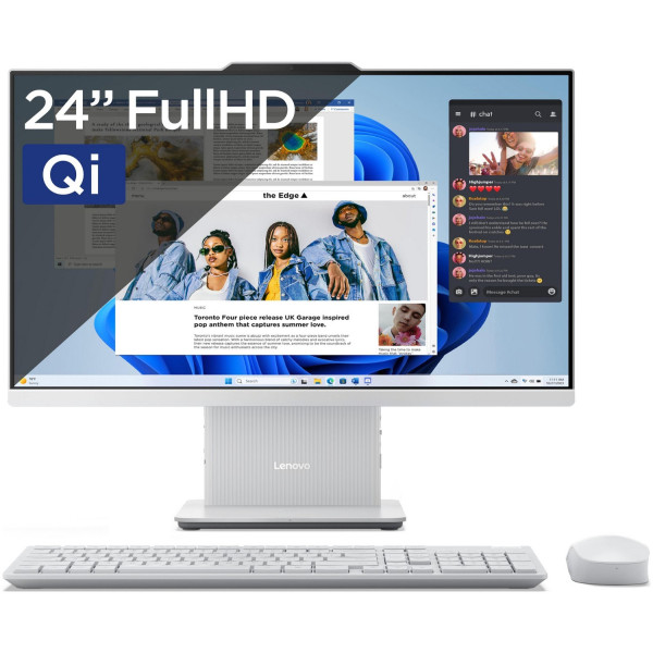 Lenovo IdeaCentre AIO 3 24 - Core i5-13420H | 23,8''-FHD-99% sRGB | 16GB | 1TB | Indukcja | Win11Home | Cloud Grey