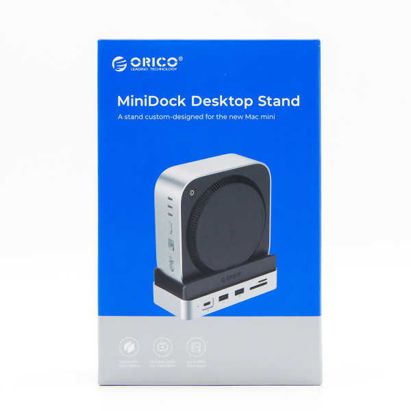 Orico Stacja dokująca do MacMini, USB-C 10 Gbps, z obudową M.2 NVMe, pionowa, metalowa