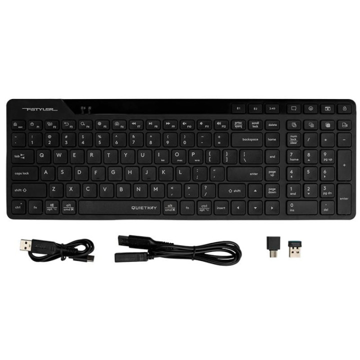A4Tech Fstyler FBK27CAS Black 2.4GHz+BT (Silent)