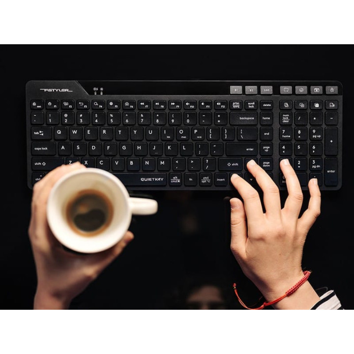 A4Tech Fstyler FBK27CAS Black 2.4GHz+BT (Silent)