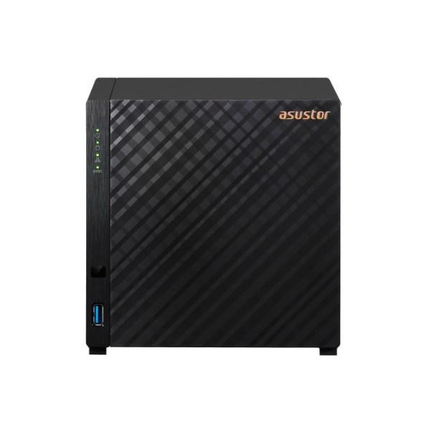 NAS Asustor AS1204T; Tower; 4x (3.5  SATA HDD/ 2.5  SSD); Realtek RTD1619B  1GB DDR4  1x 2.5GbE  3x USB 3.2