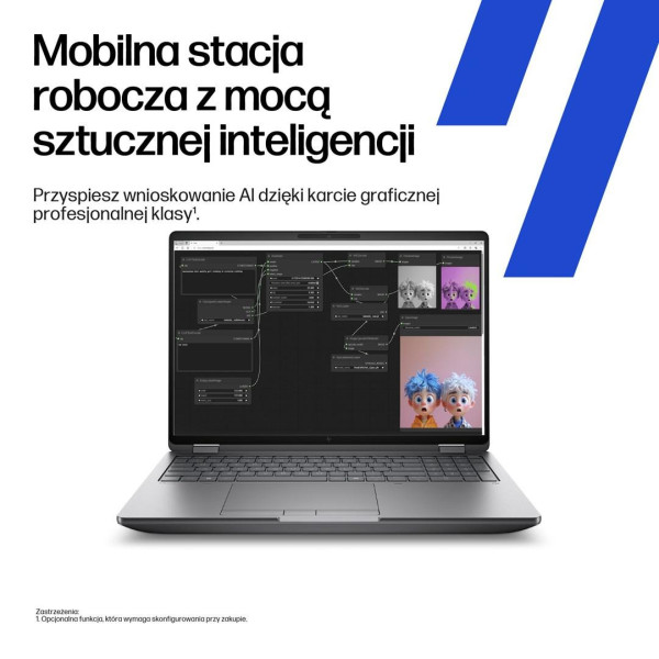 Mobilna stacja robocza HP ZBook Fury 16 G1i C70XDET Ultra 7 255HX 16" WUXGA 16GB 512SSD RTX Pro 1000 W11Pro