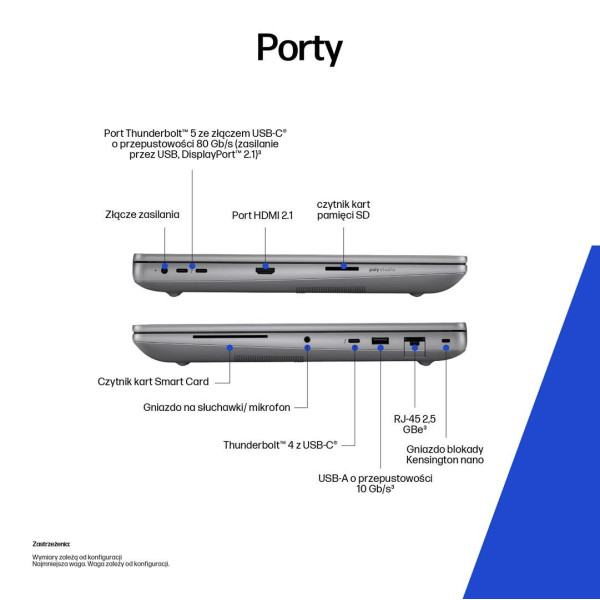 Mobilna stacja robocza HP ZBook Fury 16 G1i C70XDET Ultra 7 255HX 16" WUXGA 16GB 512SSD RTX Pro 1000 W11Pro
