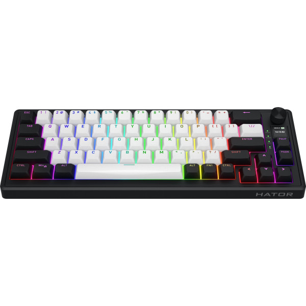 Hator Skyfall 65 MAG ULTIMA 8K Wireless biało-czarna