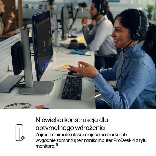 Komputer HP ProDesk 4 Mini G1i BY7D0ET Ultra 5 225T 16GB 512SSD W11Pro
