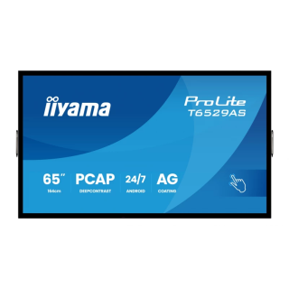 Monitor interaktywny iiyama T6529AS-B1AG 64,5" 4K UHD VA Touch Android 14