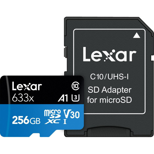 Karta pamięci - Lexar 256GB microSDXC High-Performance 633x UHS-I C10 A1 V30 U3 (LSDMI256BB633A)
