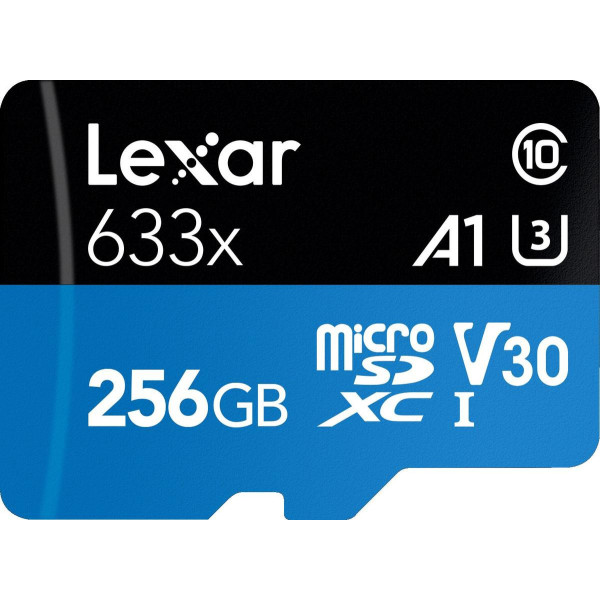 Karta pamięci - Lexar 256GB microSDXC High-Performance 633x UHS-I C10 A1 V30 U3 (LSDMI256BB633A)