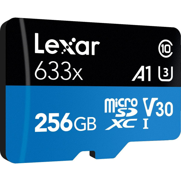 Karta pamięci - Lexar 256GB microSDXC High-Performance 633x UHS-I C10 A1 V30 U3 (LSDMI256BB633A)