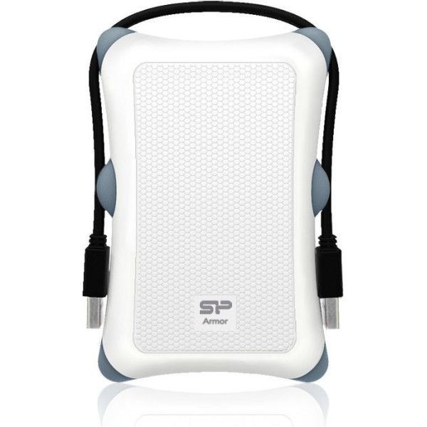 Dysk zewnętrzny Silicon Power Armor A30 2TB 2.5 USB 3.2 5400 obr/min White (SP020TBPHDA30S3W)