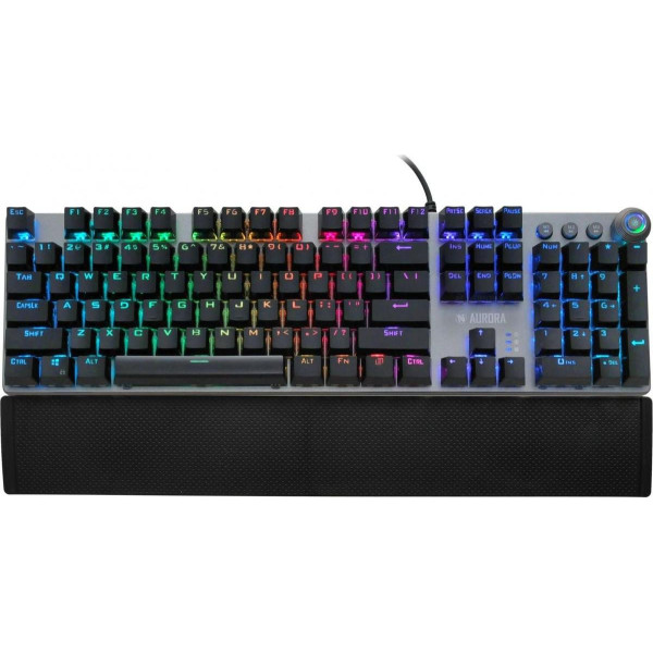 Klawiatura mechaniczna IBOX AURORA K-4 RGB IKGMK4 (USB; (US); kolor czarny)