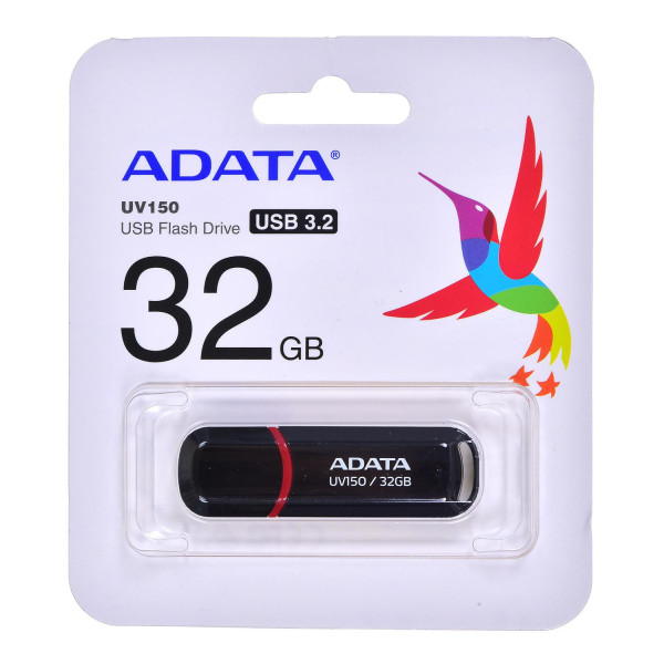Pendrive ADATA UV150 AUV150-32G-RBK (32GB; USB 3.0; kolor czarny)