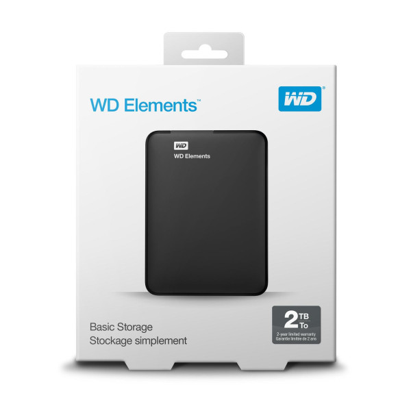 Dysk zewnętrzny HDD WD Elements Portable WDBU6Y0020BBK-WESN (2 TB; 2.5 ; USB 3.0; kolor czarny)