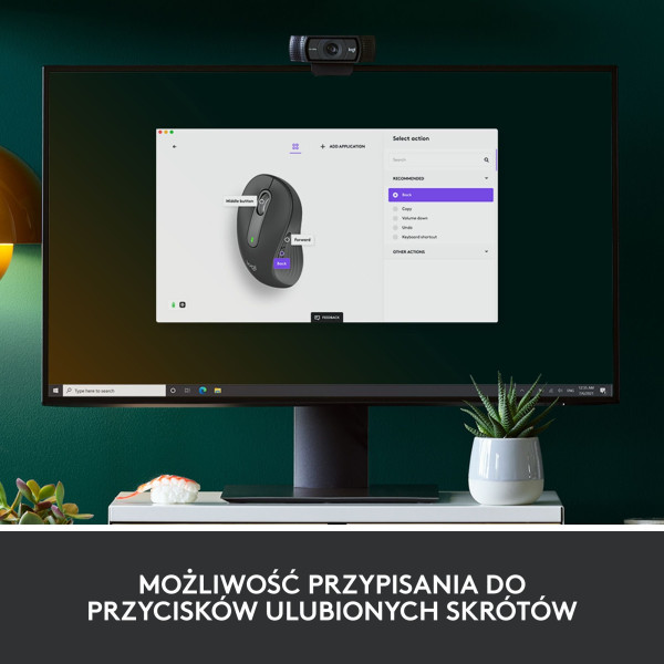 Mysz bezprzewodowa Logitech Signature M650 L dla leworęcznych grafitowa 910-006239