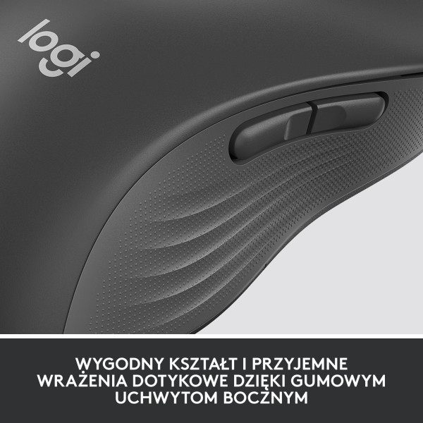 Mysz bezprzewodowa Logitech Signature M650 L dla leworęcznych grafitowa 910-006239