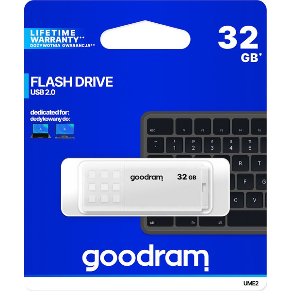 Pendrive GoodRam UME2 UME2-0320W0R11 (32GB; USB 2.0; kolor biały)
