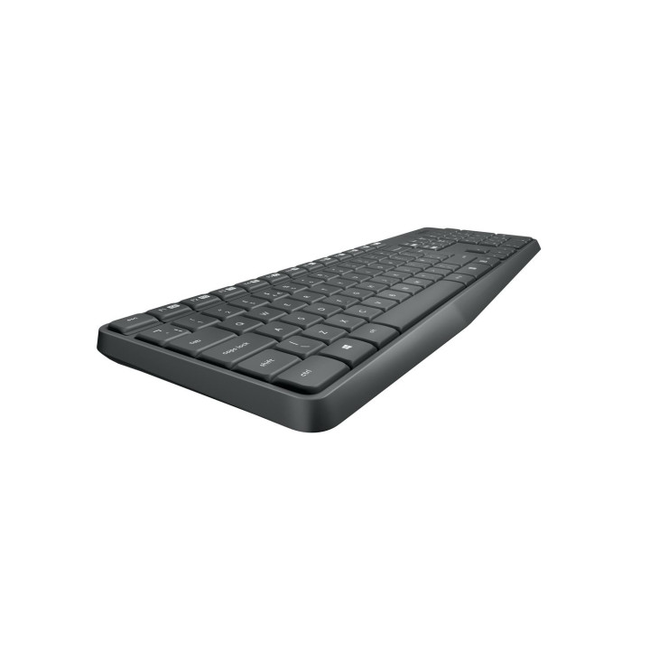 Zestaw klawiatura + mysz membranowa Logitech MK235 920-007931 (USB 3.0; kolor szary; optyczna)