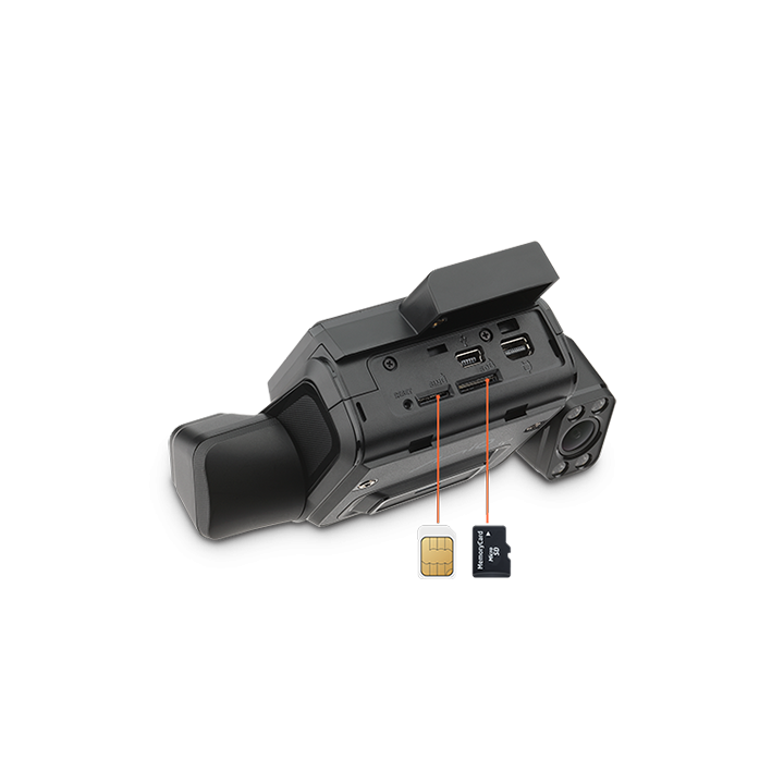 Inteligentna potrójna kamera samochodowa Mio MiSentry 12T 4G LTE Starvis