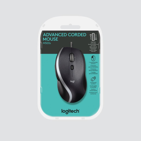 Mysz przewodowa Logitech M500s czarna 910-005784