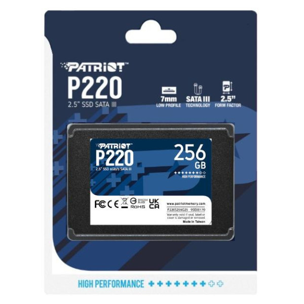 SSD Patriot P220 256GB SATA3 2 5