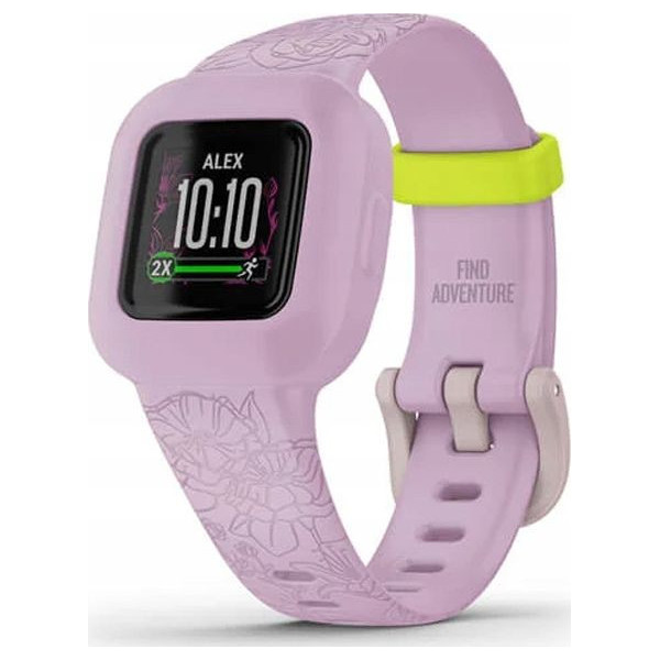 Garmin vivofit jr. 3 Różowe kwiaty - regulowana opaska