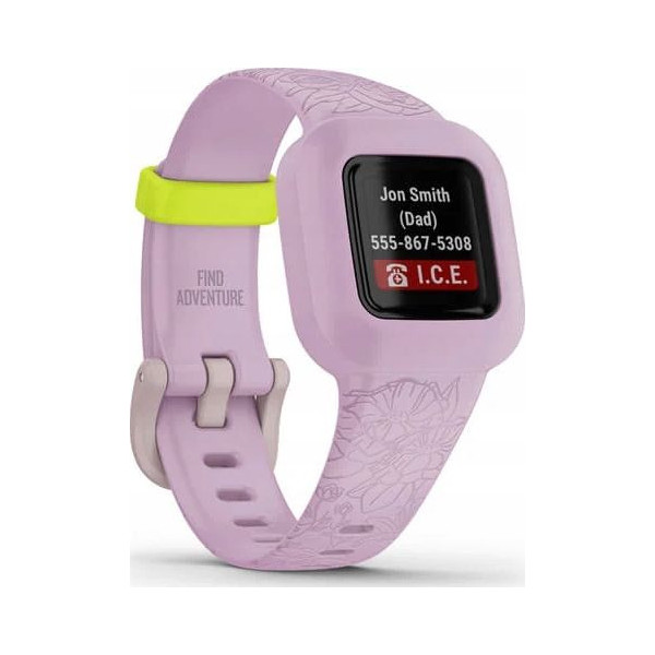 Garmin vivofit jr. 3 Różowe kwiaty - regulowana opaska