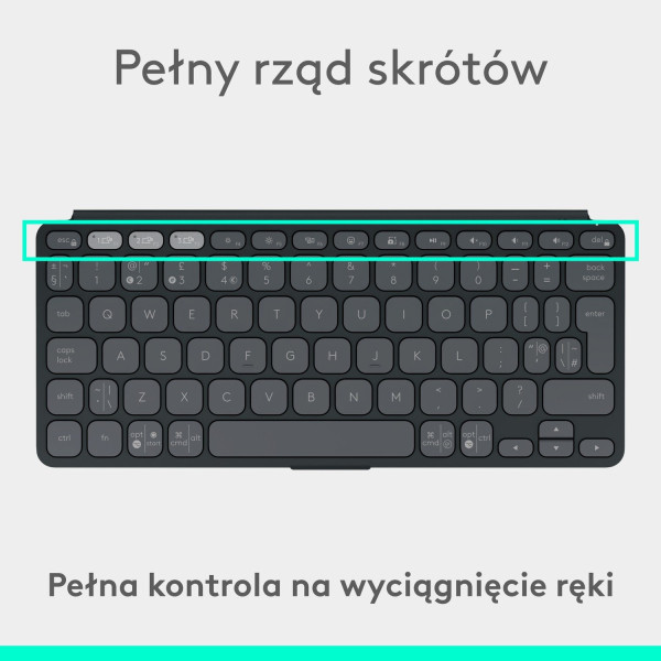 Logitech Keys To Go 2 Grafitowy