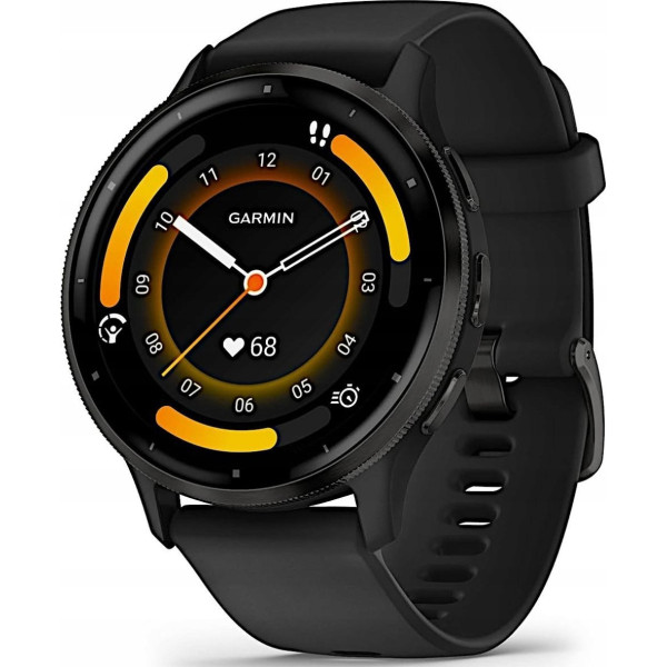Garmin Venu 3 z czujnikiem tętna HRM Elevate Ox (grafitowa ramka / czarna koperta / czarny pasek)