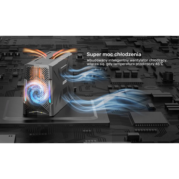 Unitek Stacja dokująca, 1x dysk M.2 NVMe, 1x dysk SATA, USB-C 10 Gbps