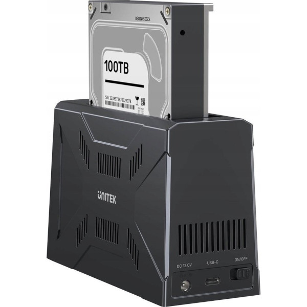 Unitek Stacja dokująca, 1x dysk M.2 NVMe, 1x dysk SATA, USB-C 10 Gbps