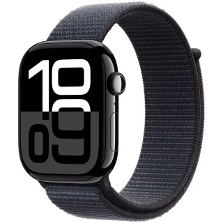 Apple Watch Series 10 GPS 42mm Jet Black Aluminium Case with Ink Sport Loop