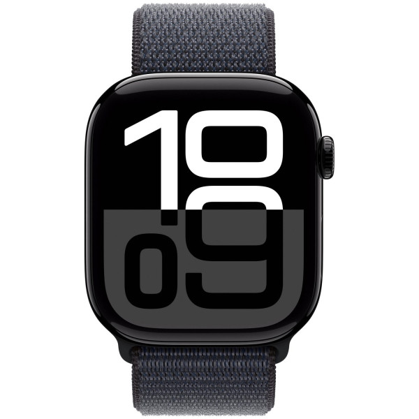 Apple Watch Series 10 GPS 42mm Jet Black Aluminium Case with Ink Sport Loop