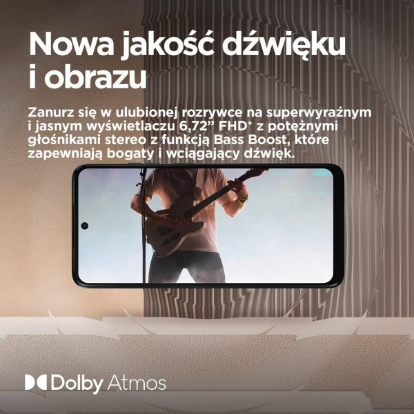 Smartfon Motorola moto g15 PE PB6G0001PL Helio G81 6,72'' 8GB 256GB 4G LTE DS And 15 szary