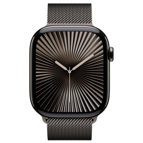 Apple Watch Series 10 GPS + Cellular 46mm Slate Titanium Case | Slate Milanese Loop - M/L